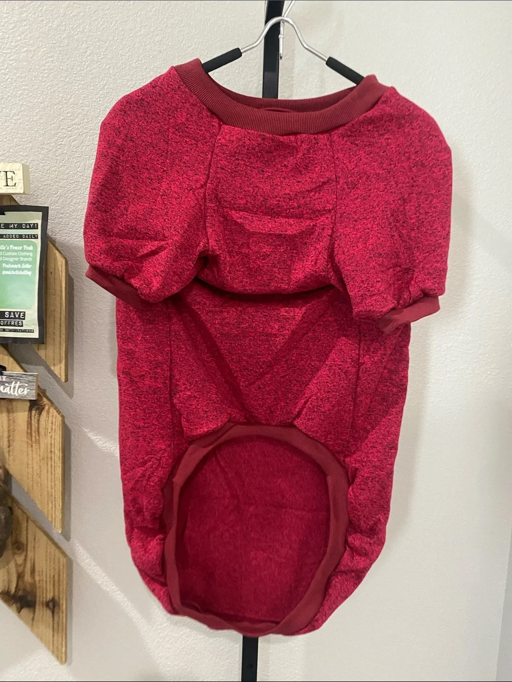 Barndog Marled Red Dog Sweater